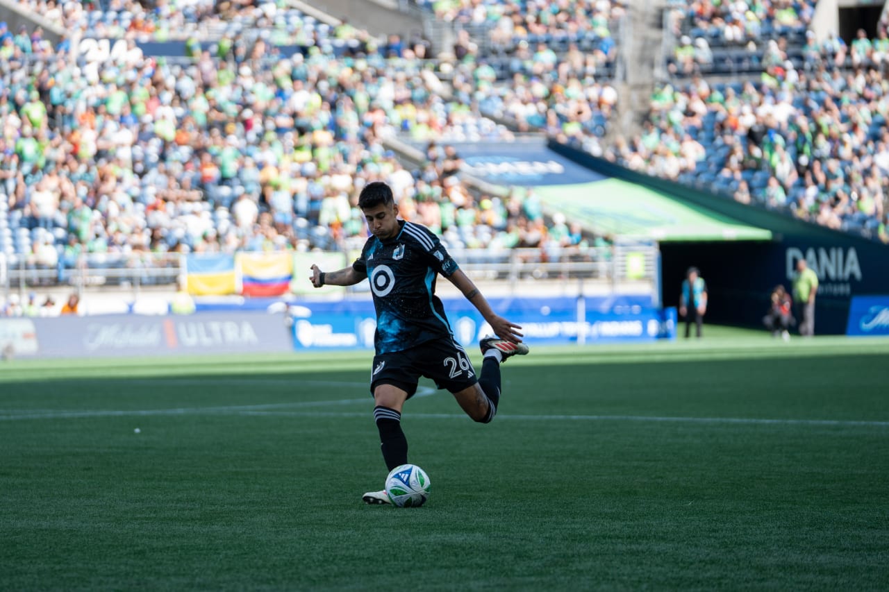 Pereyra with the strike